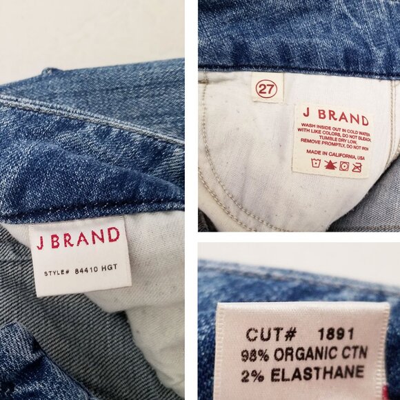 J Brand Monroe Wide Flared Leg Jean Haight Light Wash 27 Full Length Y2K Retro - Picture 10 of 14